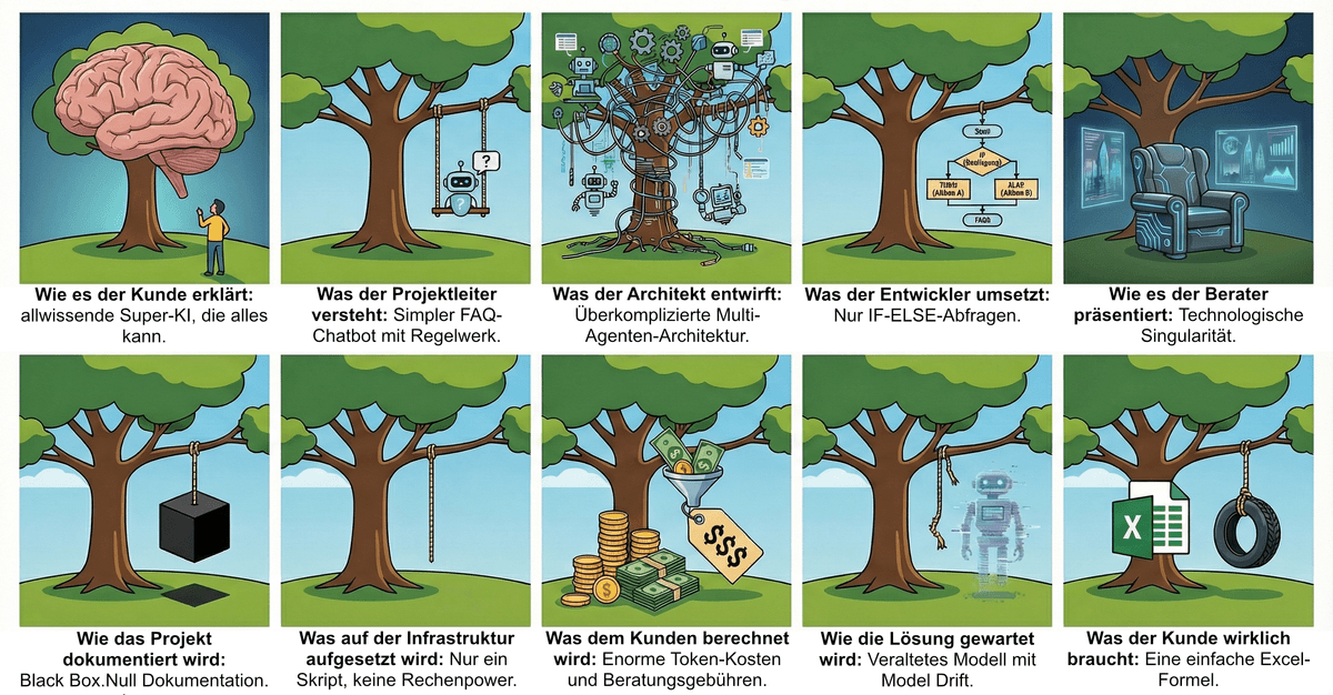 Das KI-Projekt: Die klassische Tree-Swing-Metapher im KI-Zeitalter